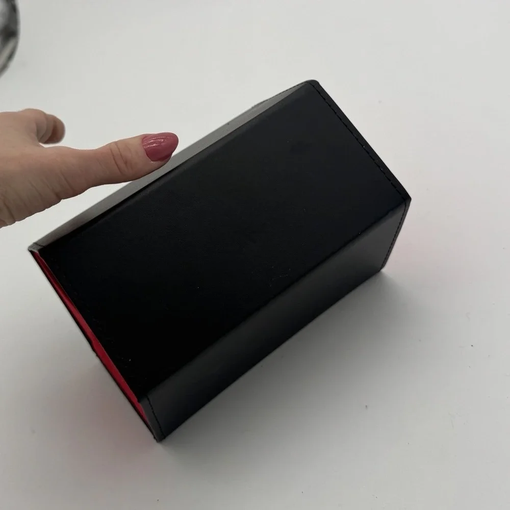 5 Slot Hanging Sunglasses Organizer‎ Travel Case Black Red Storage NWOT